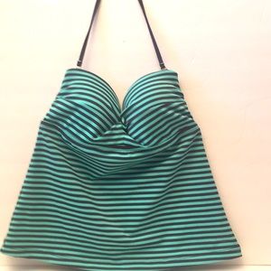 Halter Tankini Strap/Strapless Bathing Suit Top Sm